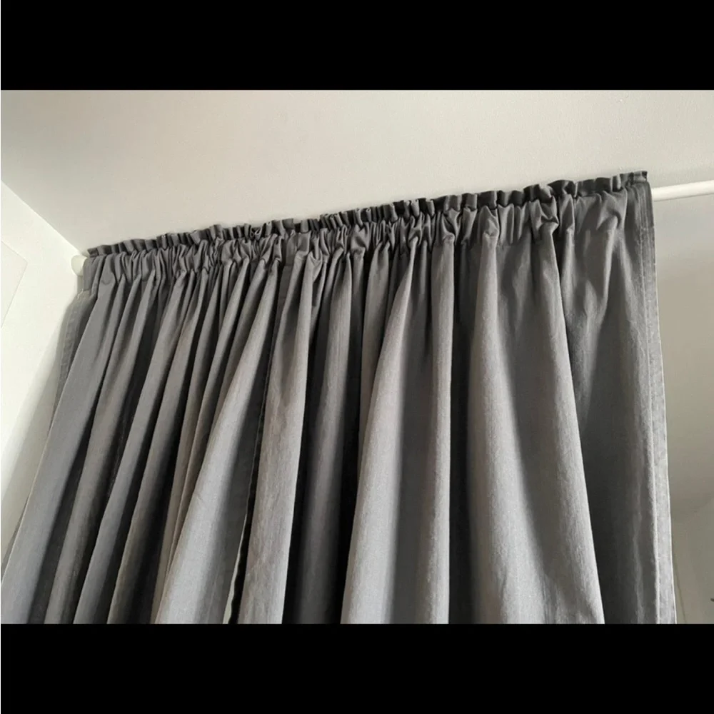 Thick Dark grey ikea curtains
